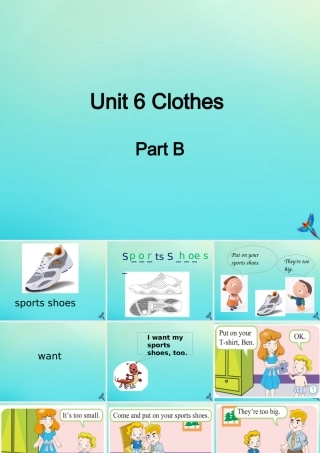 三年级英语下册 Unit 6 Clothes（1）Part B课件3 闽教版（三起）-闽教版小学三年级下册英语课件
