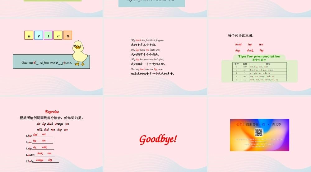 三年级英语下册 Unit 6 How many A Let's spell教学课件 人教PEP-人教PEP小学三年级下册英语课件