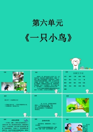 三年级语文上册 5《鸟儿》一只小鸟（第2课时）课件 北师大版