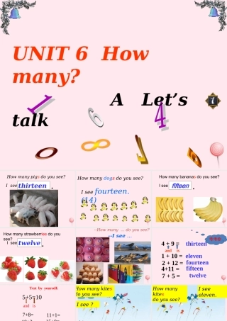 三年级英语下册 Unit 6 How many A Let's talk教学课件 人教PEP-人教PEP小学三年级下册英语课件