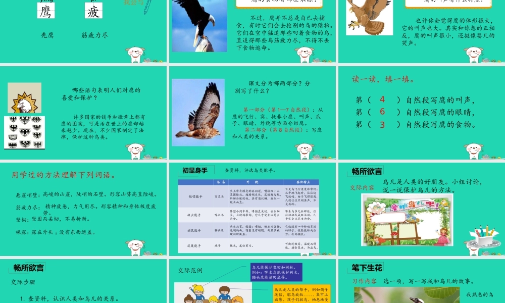 三年级语文上册 5《鸟儿》语文天地课件 北师大版-北师大版小学三年级上册语文课件