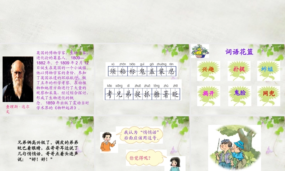 三年级语文上册 第11课《孩子考科学家》课件 语文S版