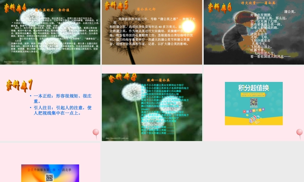 三年级语文上册 第一组 2 金色的草地课件 新人教版