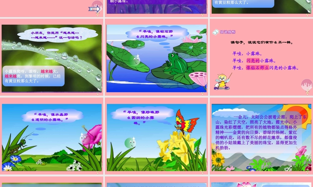 三年级语文上册 第15课 小露珠课件 苏教版-苏教版小学三年级上册语文课件