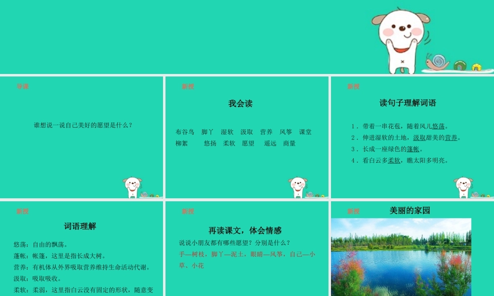 三年级语文上册 7《幻想和想象》我想（第1课时）课件 北师大版