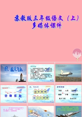 三年级语文上册 第19课 航天飞机课件 苏教版-苏教版小学三年级上册语文课件