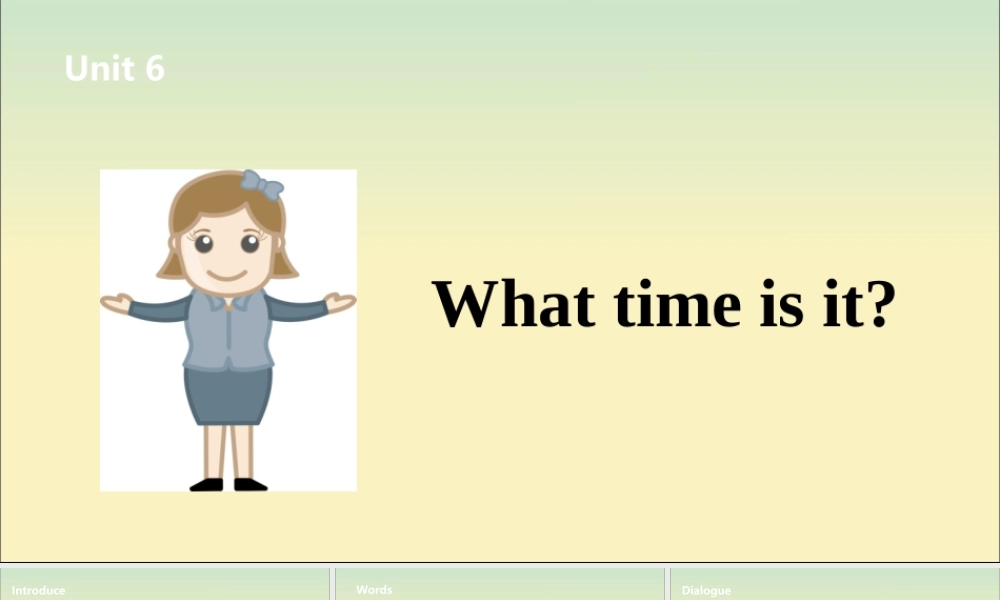 三年级英语下册 Unit 6 What time is it（第2课时）课件 牛津版-牛津版小学三年级下册英语课件