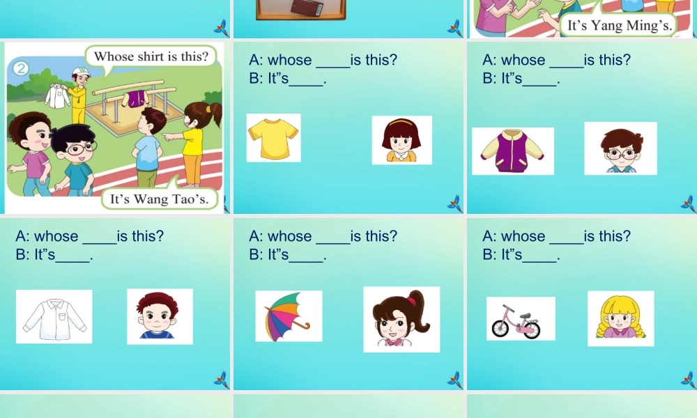 三年级英语下册 Unit 7 Clothes（2）Part A课件3 闽教版（三起）-闽教版小学三年级下册英语课件