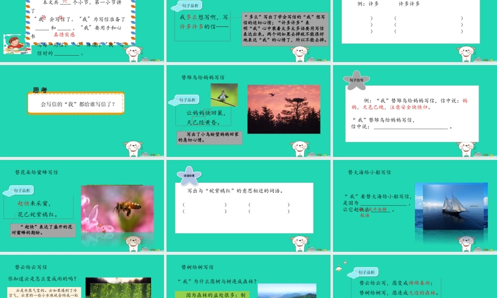 三年级语文上册 9《书信》信课件 北师大版-北师大版小学三年级上册语文课件