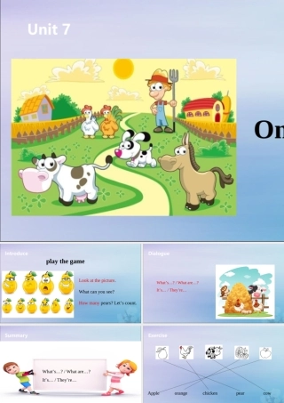 三年级英语下册 Unit 7 On the farm（第2课时）课件 牛津版-牛津版小学三年级下册英语课件