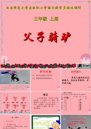 三年级语文上册 第六单元 父子骑驴课件5 西师大版-西师大版小学三年级上册语文课件