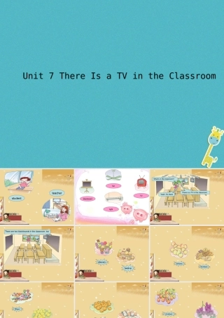 三年级英语下册 Unit 7 There Is a TV in the Classroom课件 陕旅版-陕旅版小学三年级下册英语课件