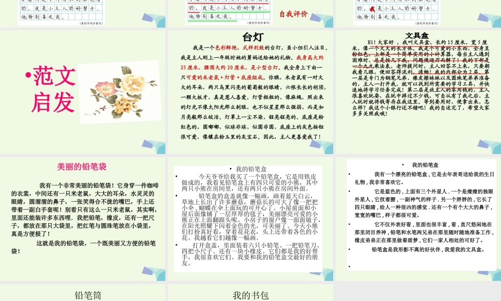 三年级语文上册 习作六 写一种学习用品作文课件4 苏教版-苏教版小学三年级上册语文课件
