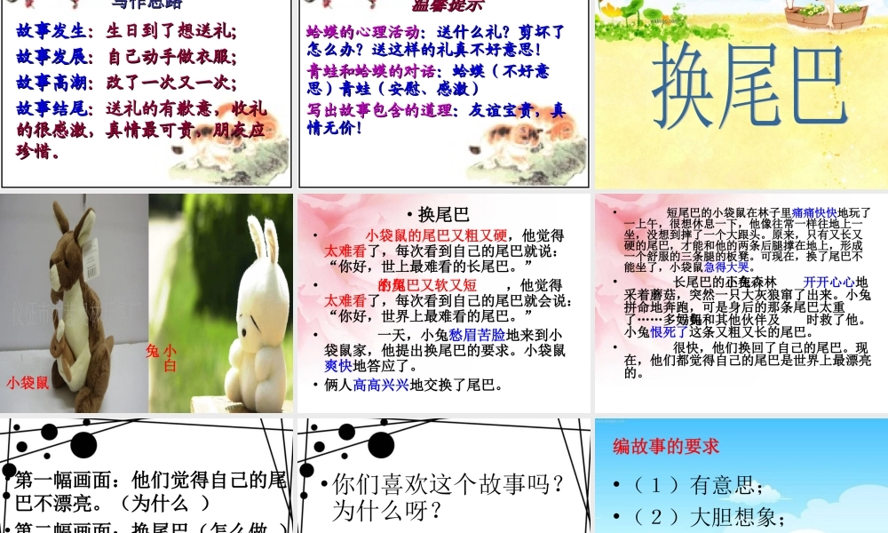 三年级语文上册 习作七 摆玩具编故事作文课件3 苏教版-苏教版小学三年级上册语文课件