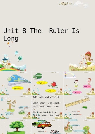 三年级英语下册 Unit 8 The Ruler Is Long课件2 陕旅版-陕旅版小学三年级下册英语课件
