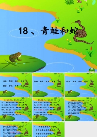 三年级语文上册 第六单元 青蛙和蛇课件1 鄂教版-鄂教版小学三年级上册语文课件