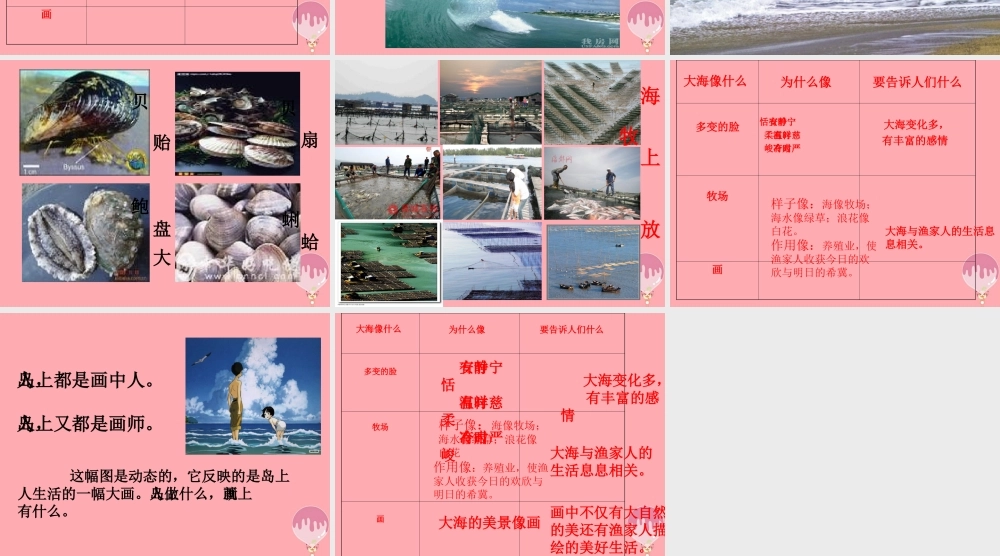 三年级语文上册 第六单元 我家门前的海课件5 长春版-长春版小学三年级上册语文课件