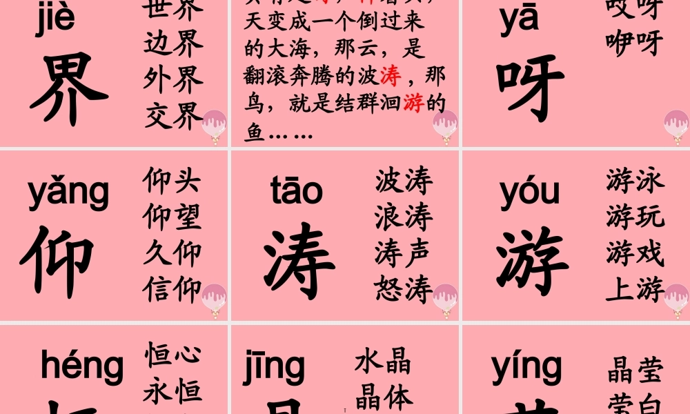 三年级语文上册 第六单元 我家门前的海课件6 长春版-长春版小学三年级上册语文课件