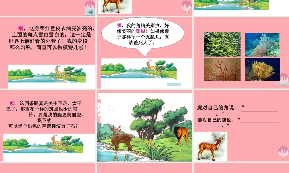 三年级语文上册 第六单元 一只梅花鹿课件6 西师大版-西师大版小学三年级上册语文课件