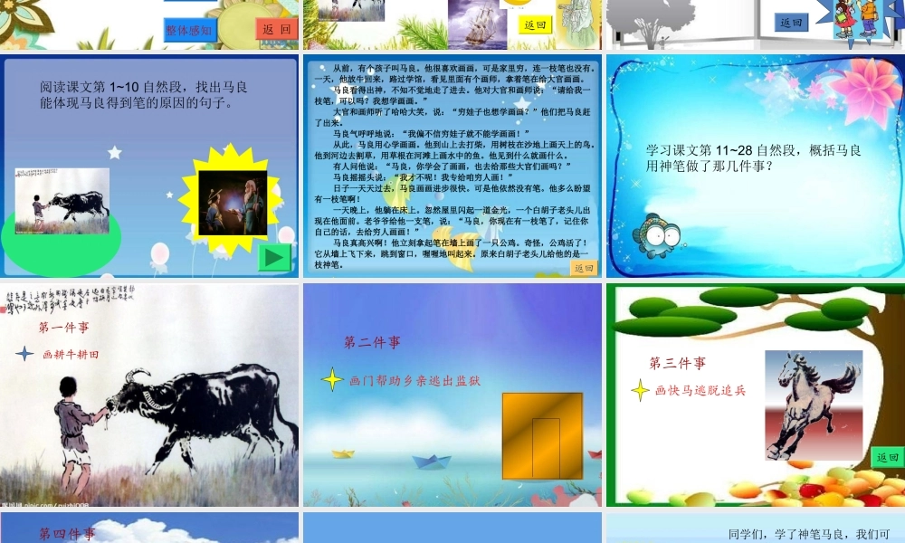 三年级语文上册 第十一单元 神笔马良课件1 长春版-长春版小学三年级上册语文课件