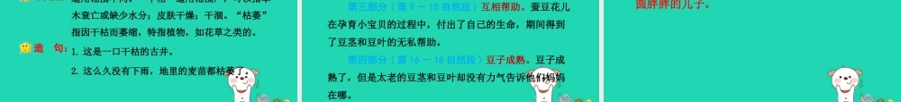 三年级语文上册 第二单元 8 蚕豆花儿（第1课时）课件 冀教版-冀教版小学三年级上册语文课件