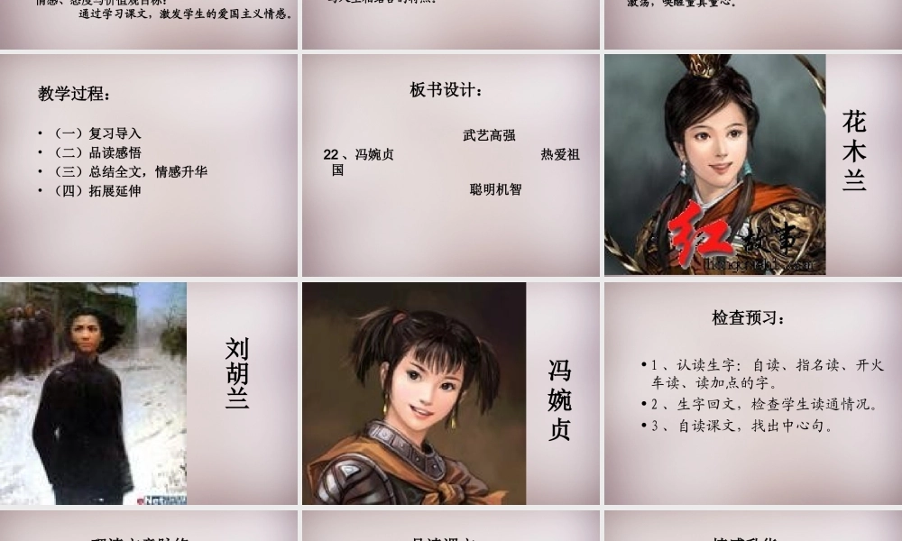 三年级语文上册《冯婉贞》课件3 语文A版-语文A版小学三年级上册语文课件