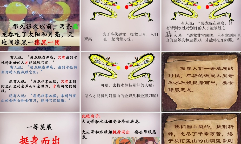 三年级语文上册《日月潭的传说》课件2 语文A版-语文A版小学三年级上册语文课件