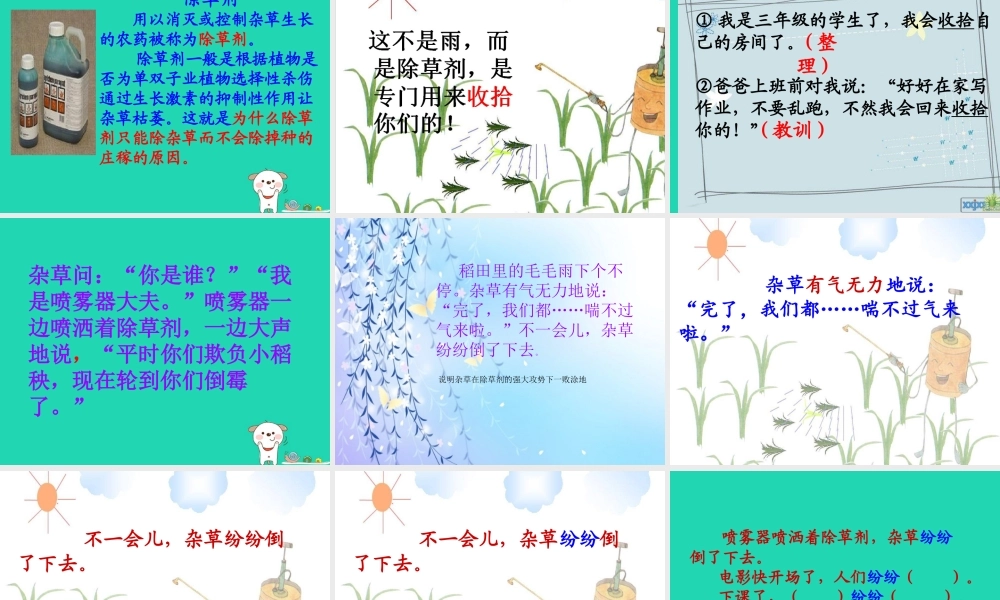 三年级语文上册 第六单元 18 小稻秧脱险记课件 苏教版-苏教版小学三年级上册语文课件