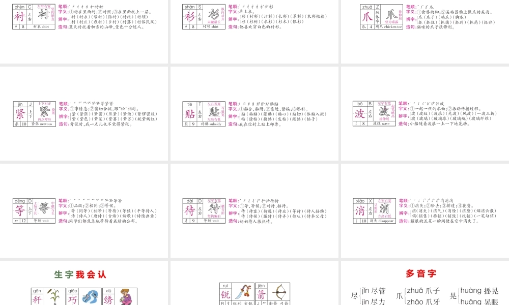 三年级语文上册 第三单元 第11课《翠鸟》课件2 语文S版-语文S版小学三年级上册语文课件