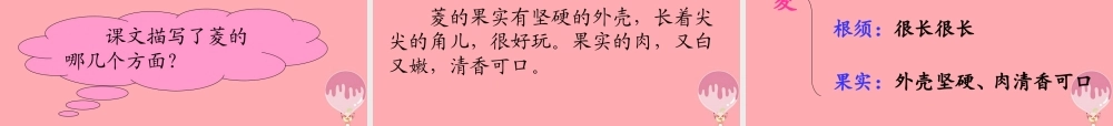 三年级语文上册 第四单元 家乡的哈密瓜 菱课件3 湘教版-湘教版小学三年级上册语文课件