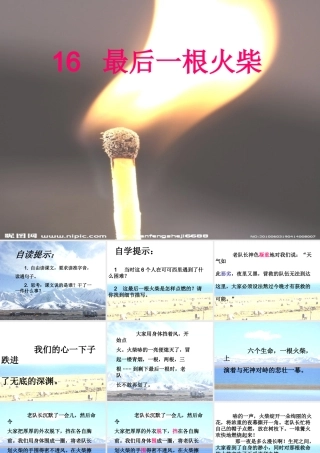 三年级语文上册《最后一根火柴》课件2 语文A版-语文A版小学三年级上册语文课件