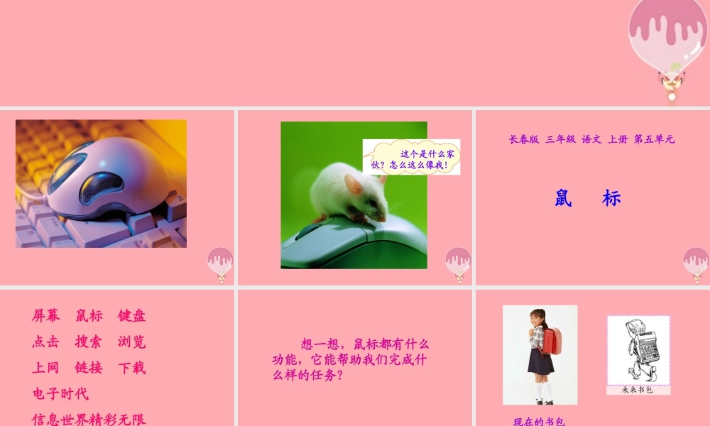 三年级语文上册 第五单元 未来书包 鼠标课件2 长春版-长春版小学三年级上册语文课件