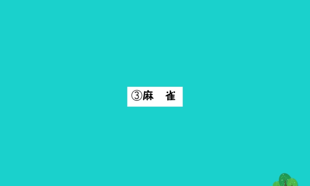 三年级语文下册 1《亲情》麻雀预习课件 北师大版-北师大版小学三年级下册语文课件