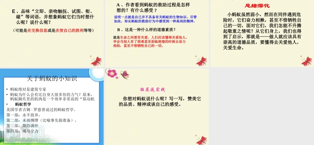 三年级语文下册 第2单元 7《蚂蚁的救助》课件4 语文S版-语文S版小学三年级下册语文课件