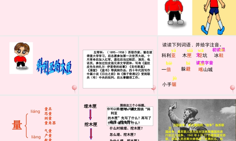 三年级语文上册 第六单元 22《科利亚的木匣》课件2 鲁教版-鲁教版小学三年级上册语文课件