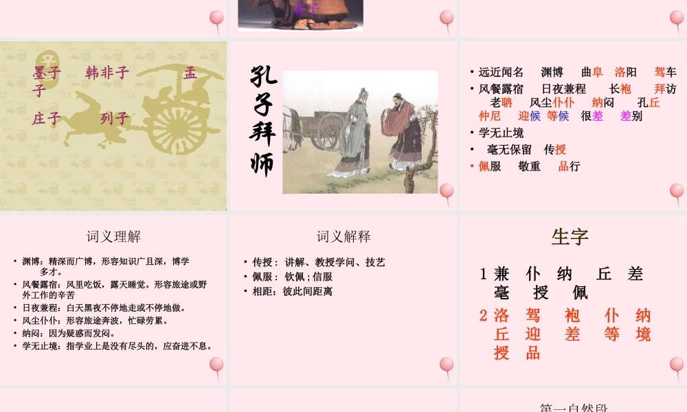 三年级语文上册 第五组 17《孔子拜师》课堂教学课件4 新人教版-新人教版小学三年级上册语文课件