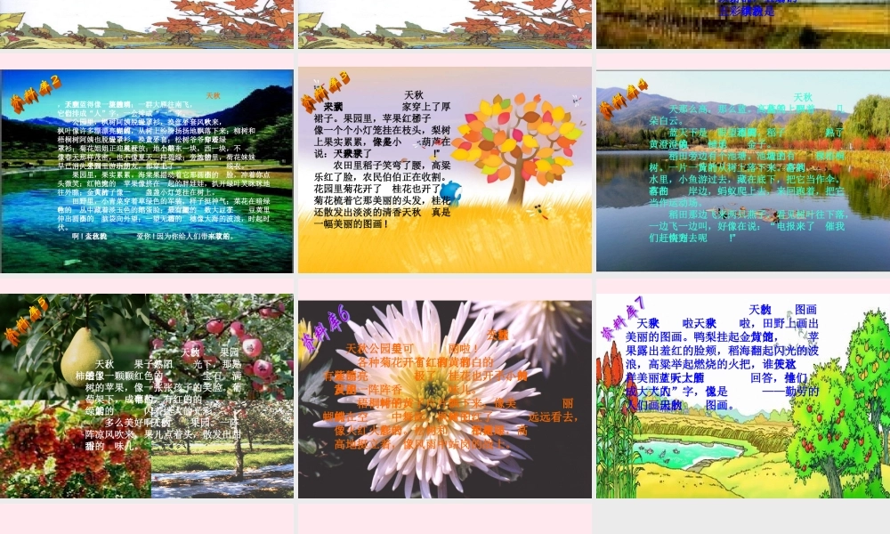 三年级语文上册 第三组 12 听听，秋的声音课件 新人教版