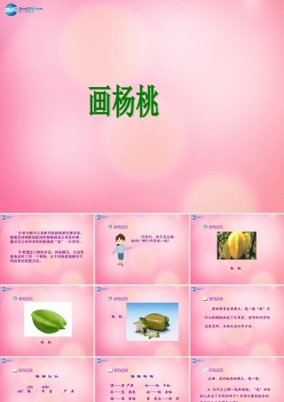 三年级语文下册 11 画杨桃教学课件 新人教版-新人教版小学三年级下册语文课件