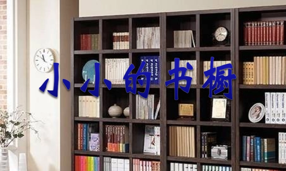 三年级语文下册 5《读书》小小的书橱教学课件 北师大版-北师大版小学三年级下册语文课件