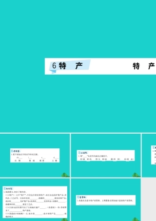 三年级语文下册 6《特产》预习课件 北师大版-北师大版小学三年级下册语文课件