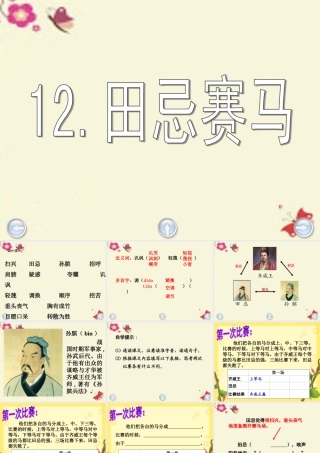 三年级语文下册 第3单元 12《田忌赛马》课件2 沪教版-沪教版小学三年级下册语文课件