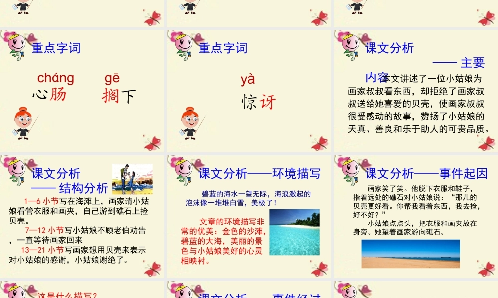 三年级语文下册 第4单元 18《在金色的沙滩上》课件5 沪教版-沪教版小学三年级下册语文课件