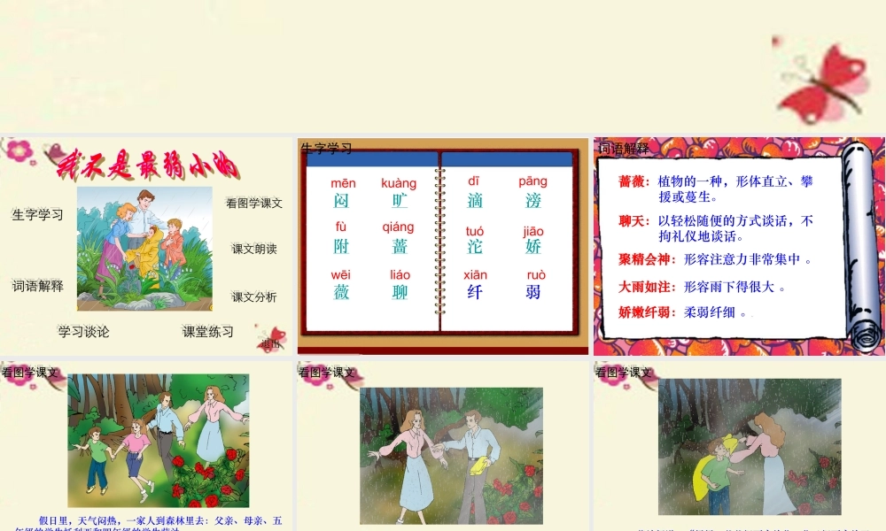 三年级语文下册 第2单元 10《妈妈，我不是最弱小的》课件2 沪教版-沪教版小学三年级下册语文课件