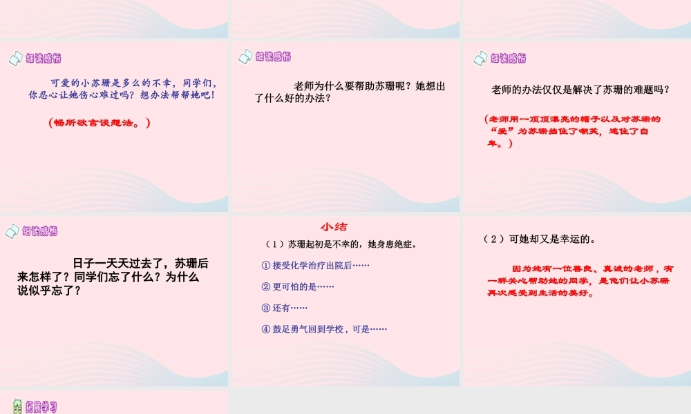 三年级语文下册 第24课《苏珊的帽子》课件 西师大版-西师大版小学三年级下册语文课件