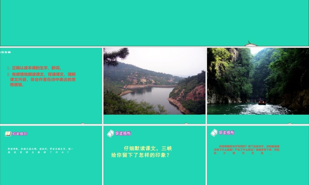 三年级语文下册 第25课《三峡情》课件 西师大版-西师大版小学三年级下册语文课件