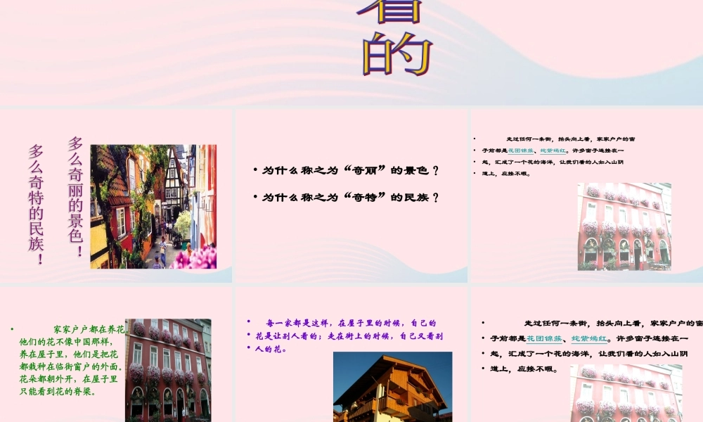 三年级语文下册 第28课《花是种给别人看的》课件 西师大版-西师大版小学三年级下册语文课件