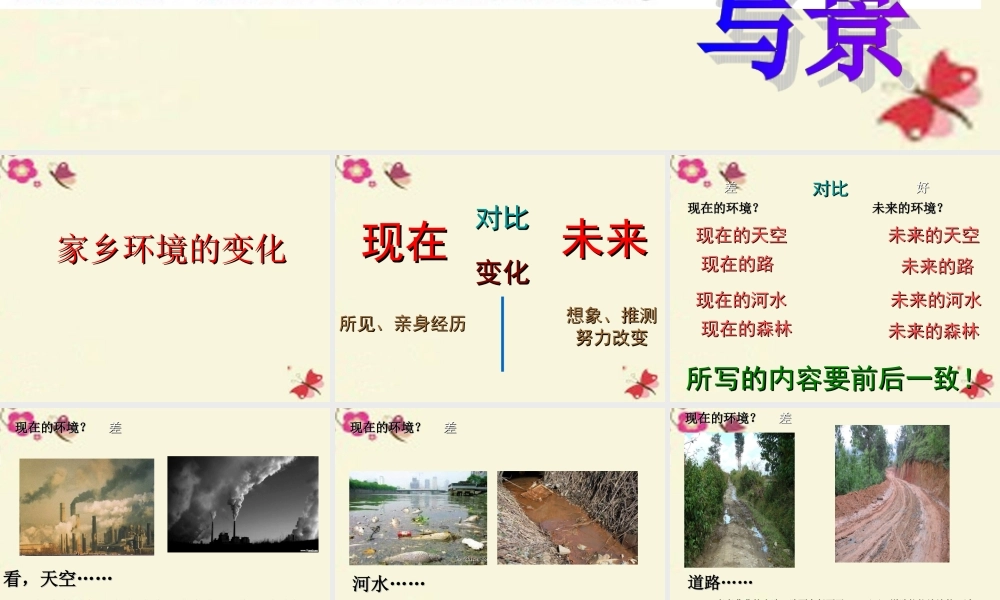 三年级语文下册 习作二《家乡环境的变化》课件1 新人教版-新人教版小学三年级下册语文课件