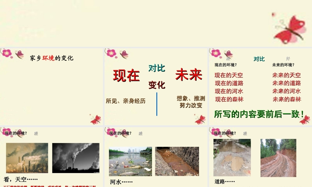 三年级语文下册 习作二《家乡环境的变化》课件5 新人教版-新人教版小学三年级下册语文课件