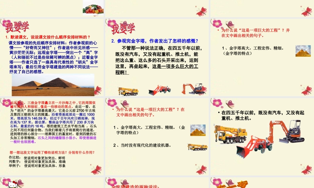 三年级语文下册 第5单元 25《埃及金字塔》课件2 沪教版-沪教版小学三年级下册语文课件