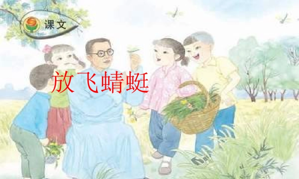 三年级语文下册 第6单元 21《放飞蜻蜓》课件8 语文S版-语文S版小学三年级下册语文课件